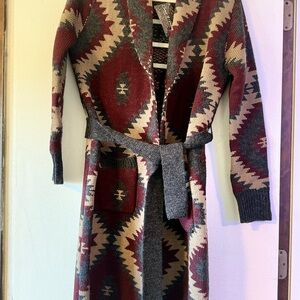 Stetson Multicolor Geometric Cardigan